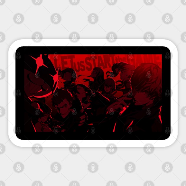 Persona Joker Phantom Thieves Sticker by PhilipArnaudov